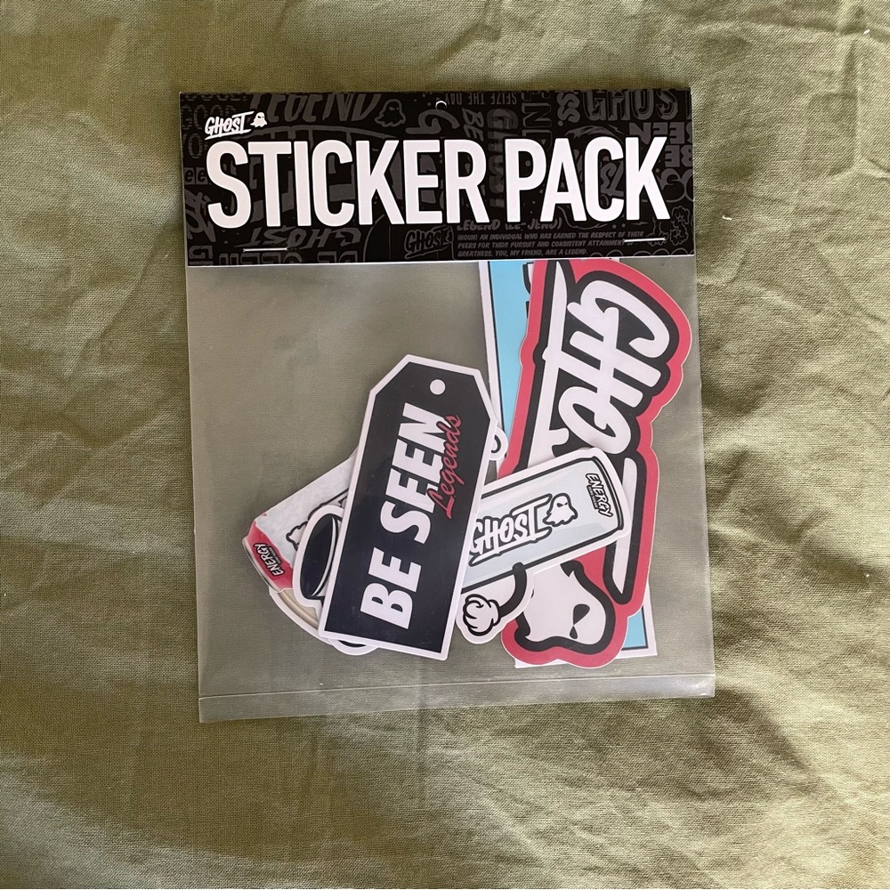 NWT Ghost Lifestyle sticker pack